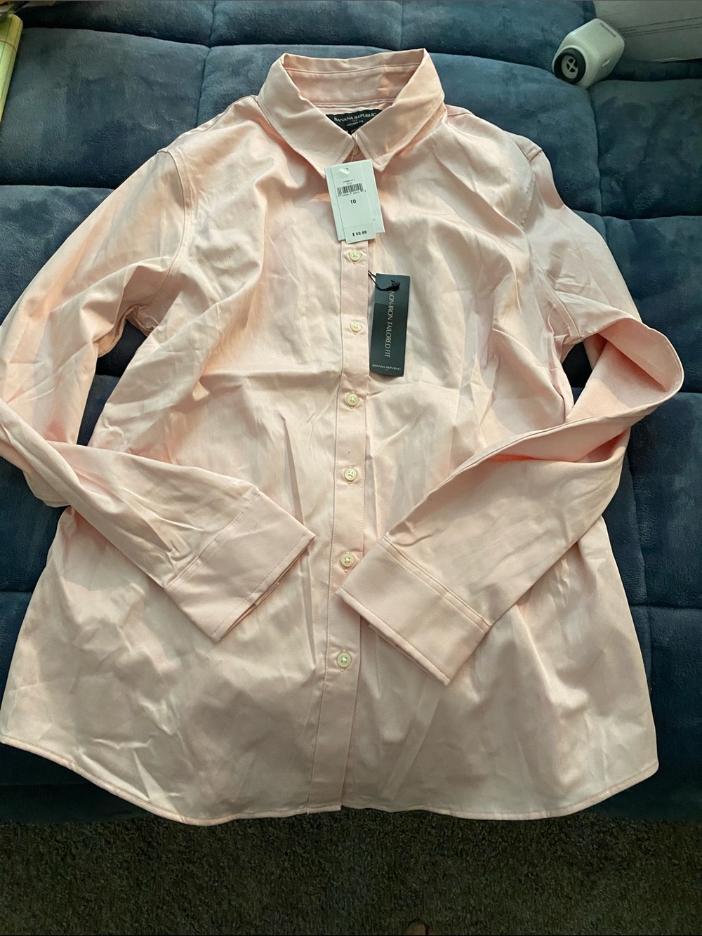 Banana Republic Pale Pink Button-Down Shirt